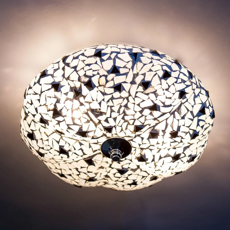 Oriental mosaic ceiling lamp melon - Ø 25 cm