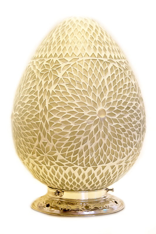 Orientalische Tischlampe – transparent Ø 25 cm