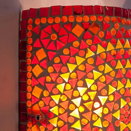 Orientalische Wandlampe Mosaik - Zylinder