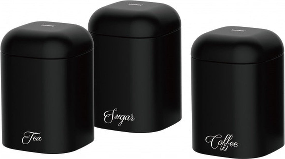 Klausberg - storage tins - tea, sugar and coffee