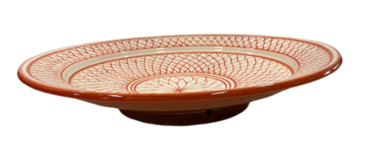 Moroccan bowl white-orange brown 35 cm