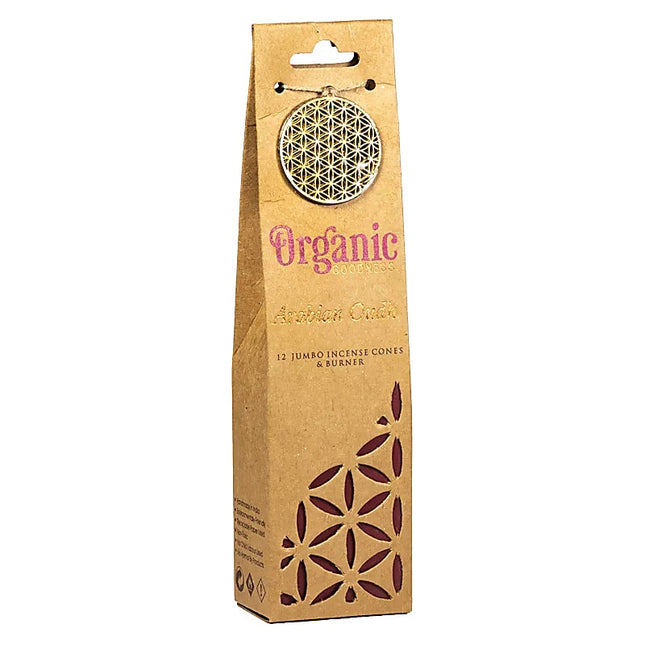 Organic Goodness Arabian Oudh Räucherkegel + Halter