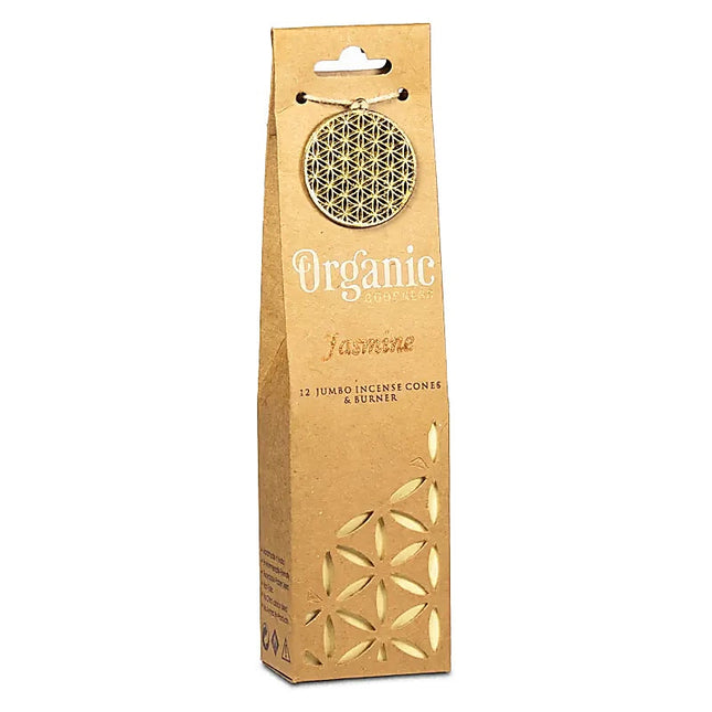 Organic Goodness Jasmin Räucherkegel + Halter