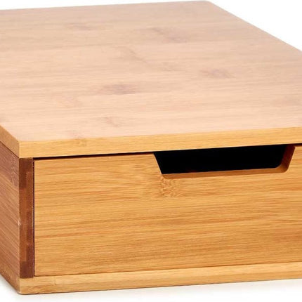 Kapsel-Organizer Halterung Kaffeemaschine Bambus (31 x 10 x 30 cm)