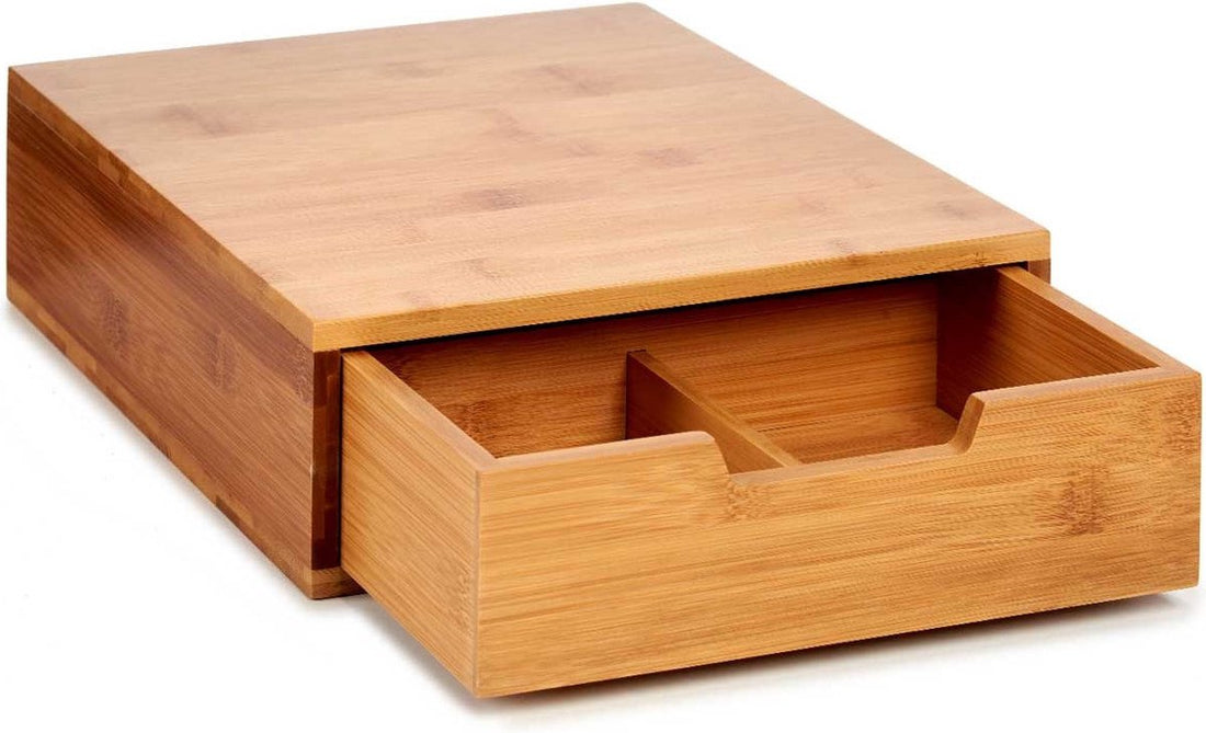 Bamboo Coffee Capsule Organizer Holder (31 x 10 x 30 cm)