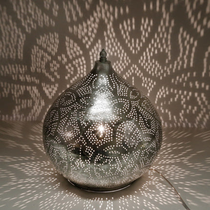 Arabische filigrain lamp vintage zilver
