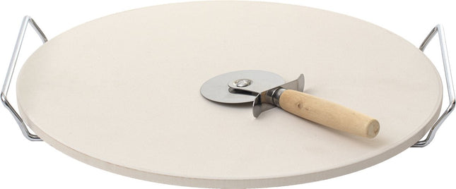BBQ/Ofen Pizzastein rund Keramik - 33 cm