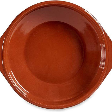 Ronde Ovenschaal Vuurvast 30 X 6.5 Cm Klei Terracotta