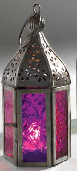 Moroccan mini glass lantern