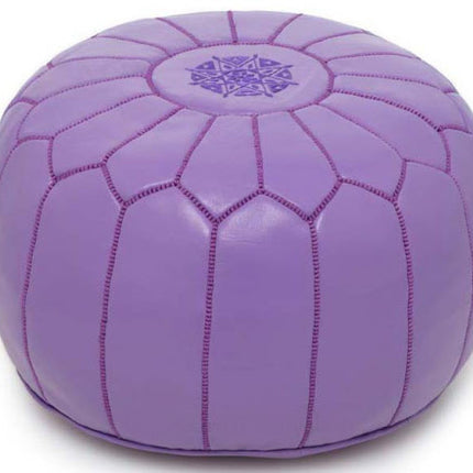 Lila marokkanischer Pouf