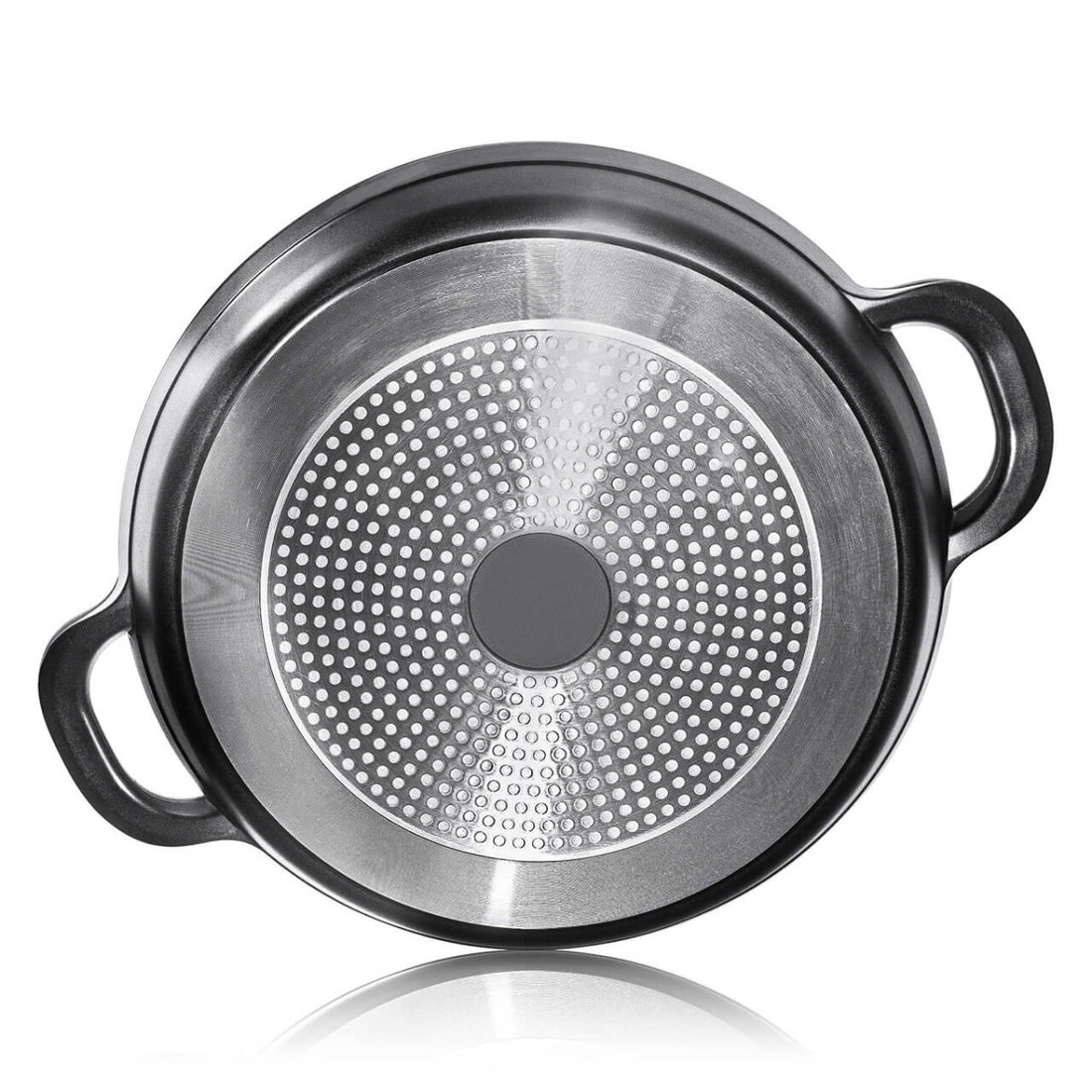 Paella Pan Red - Marble coating - also for Induction