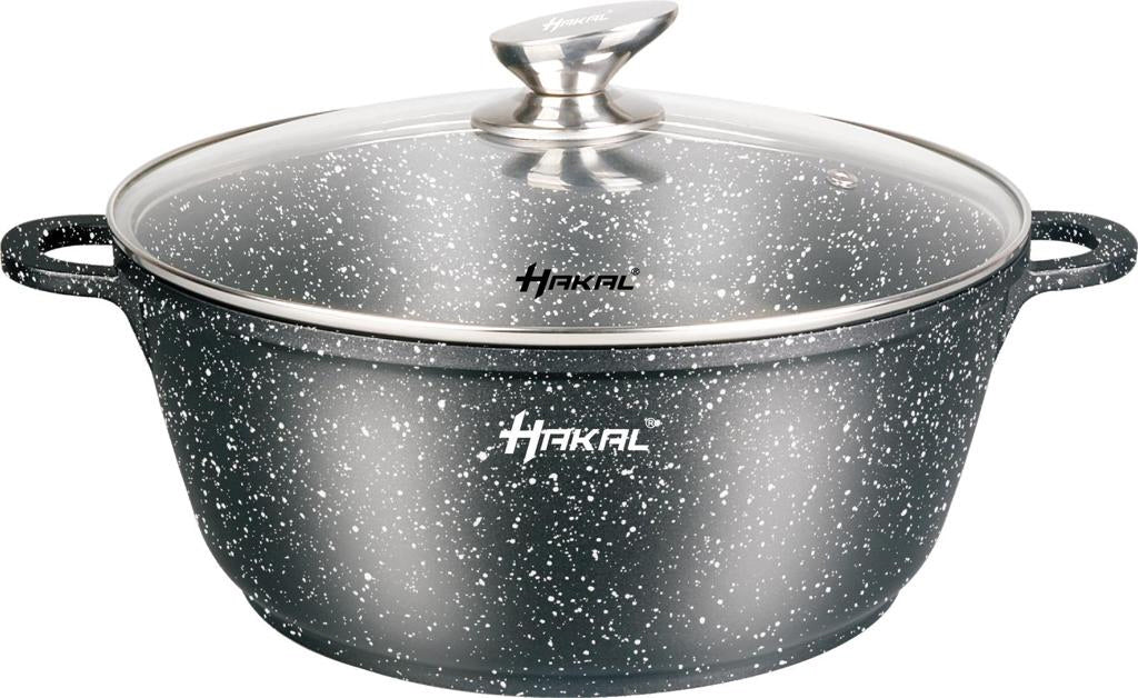 Hakal braadpan inductie met glazen deksel – marmercoating, Ø 24 tot 44 cm – foto 7