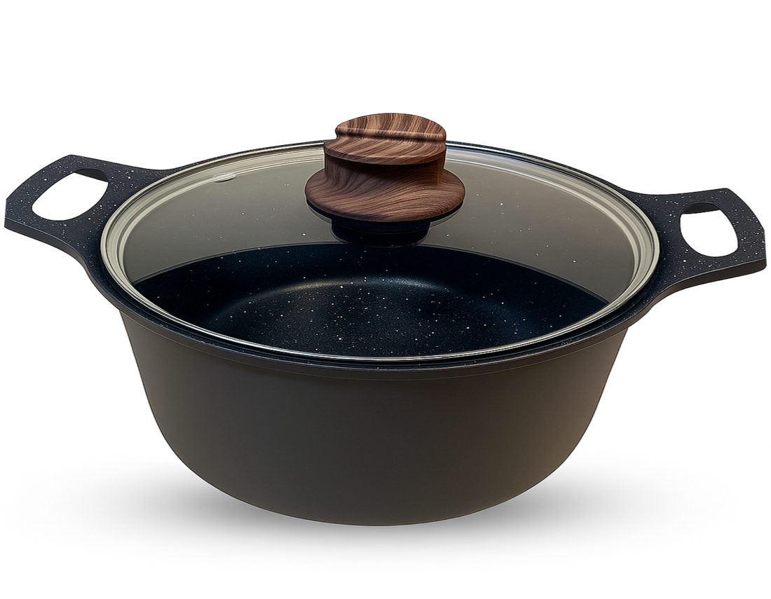 Hakal kookpan van gietaluminium met glazen deksel – Ø 20 tot 40 cm, inductie – foto 18