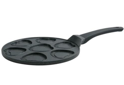 Hakal pancake pan met 7 hartjes – pannenkoekenpan Ø 26 cm, ook inductie – foto 2