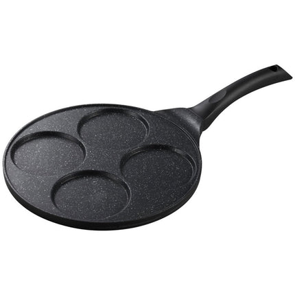 Crêpesmaker - Eierpfanne - Pancake Pfannkuchen 4 Mulden Marmor Antihaftbeschichtung