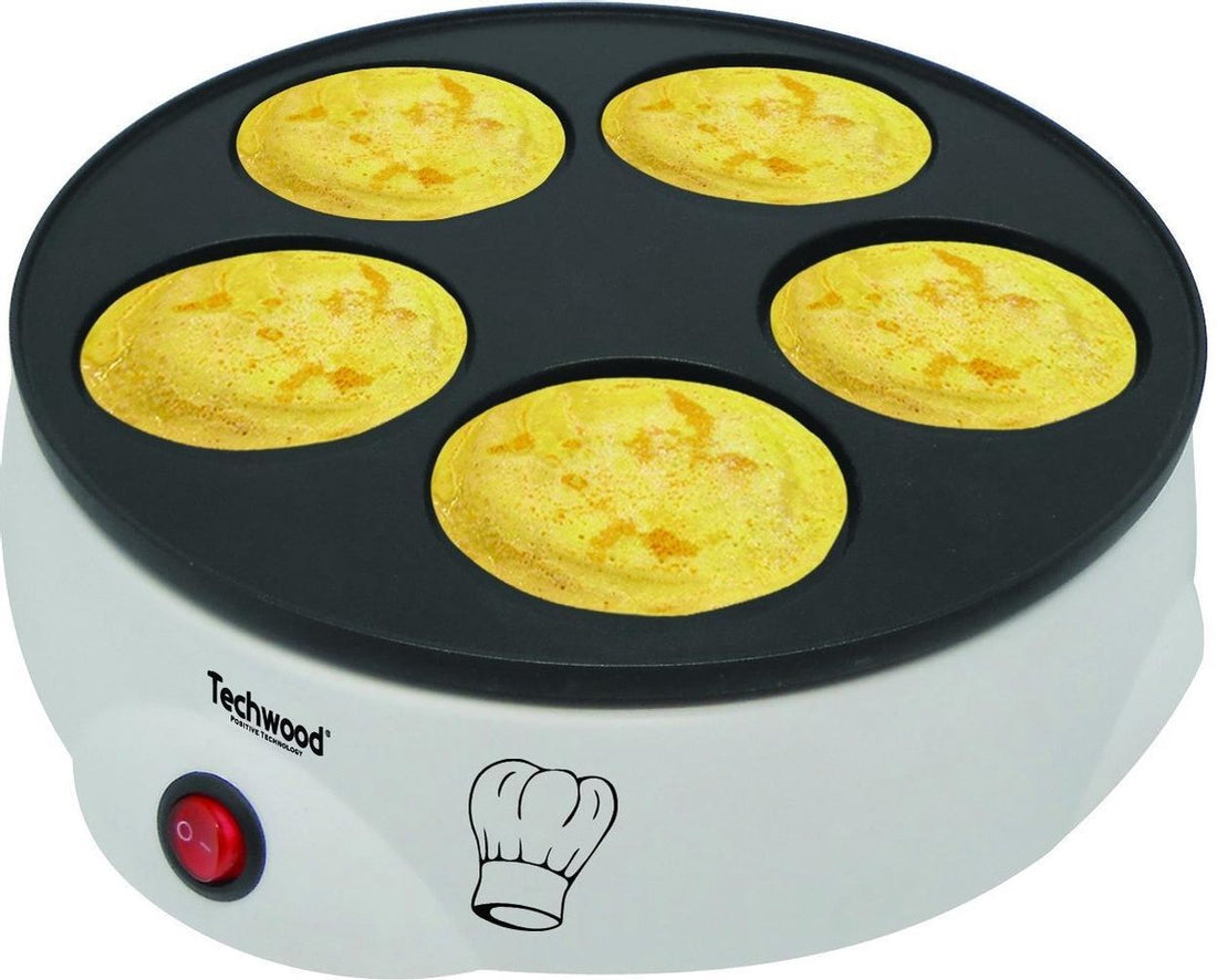 Techwood mini crêpe maker – voor 5 pancakes van Ø 8 cm, 700 W