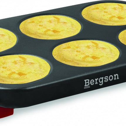 Bergson - Pfannkuchenmaker - Crêpes Maker - 6 Stück - 1500 Watt