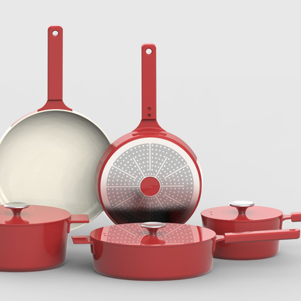 Moderne Pannenset – 4-delig + 3-delig Kookgerei | Robuust & Duurzaam Cast Aluminium Kookgerei