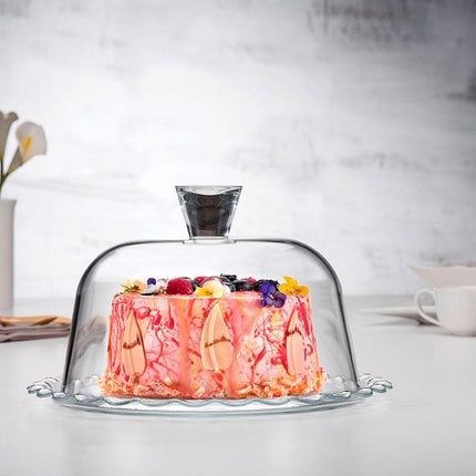 Pasabahce Petite Patisserie - Tortenplatte mit Haube - 22cm