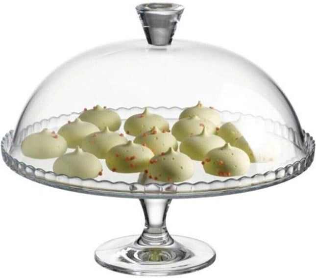 Pasabahce Plateau – Mit Glasglocke – Glas – 32,2 cm