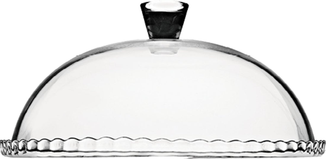 Pasabahce Plateau à gâteau - avec cloche - verre - 32 cm