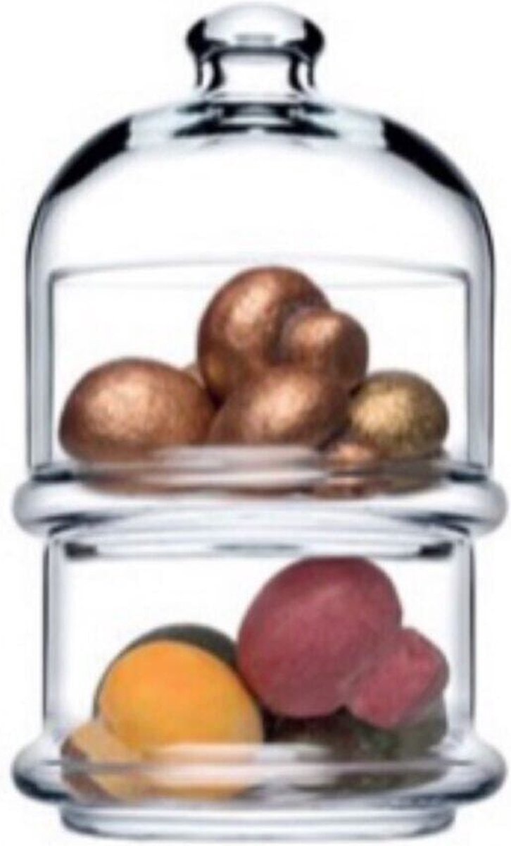 Pasabahce Villa Patisserie - 2-Tier - Glass Storage Jar