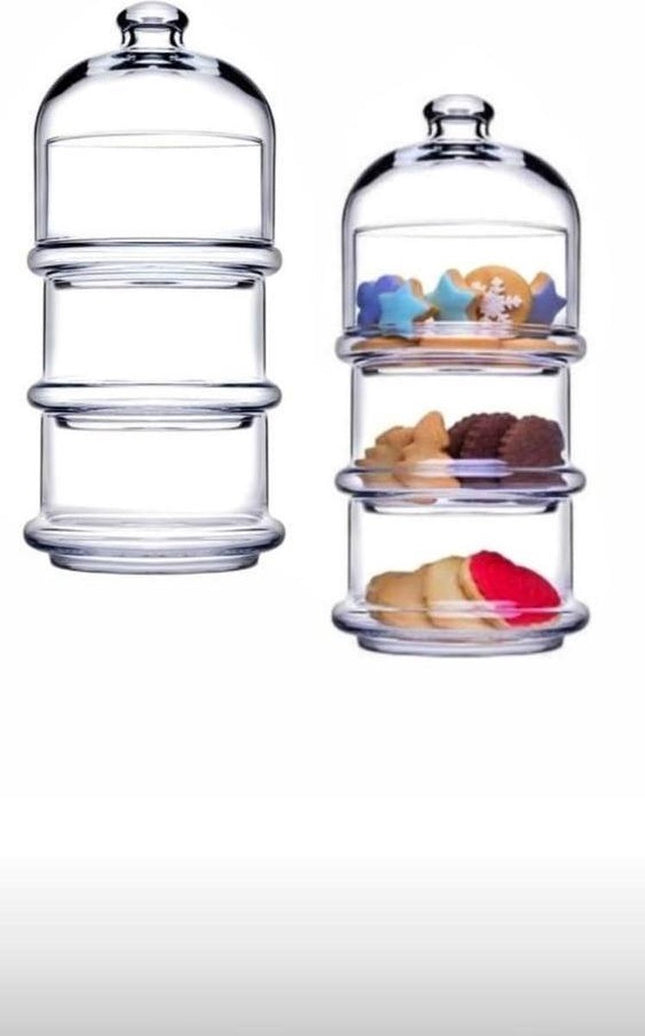 Pasabahce Villa Patisserie – Glasvorratsdose Mini – 3-lagig