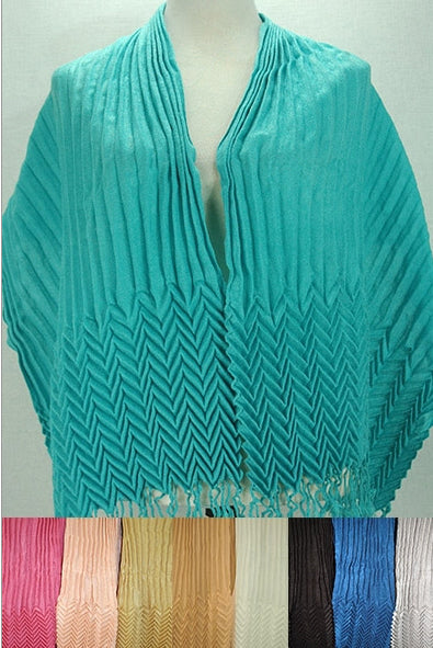 Pashmina crinkle scarf