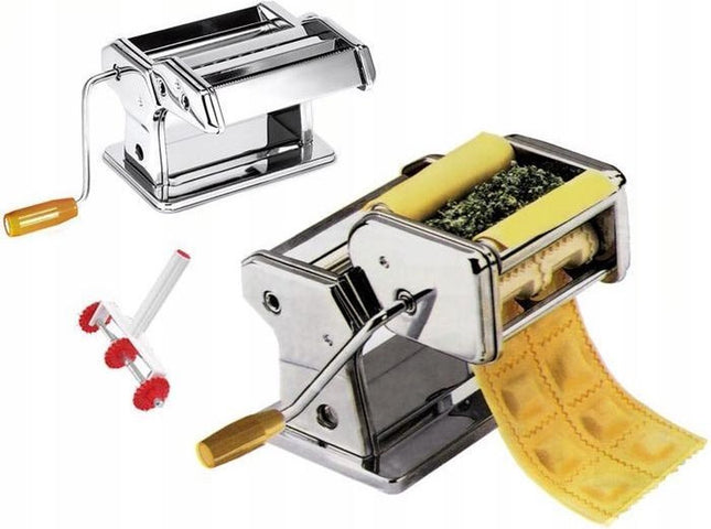 Kinghoff – Multifunktions-Nudelteigmaschine – 2 in 1 – Edelstahl