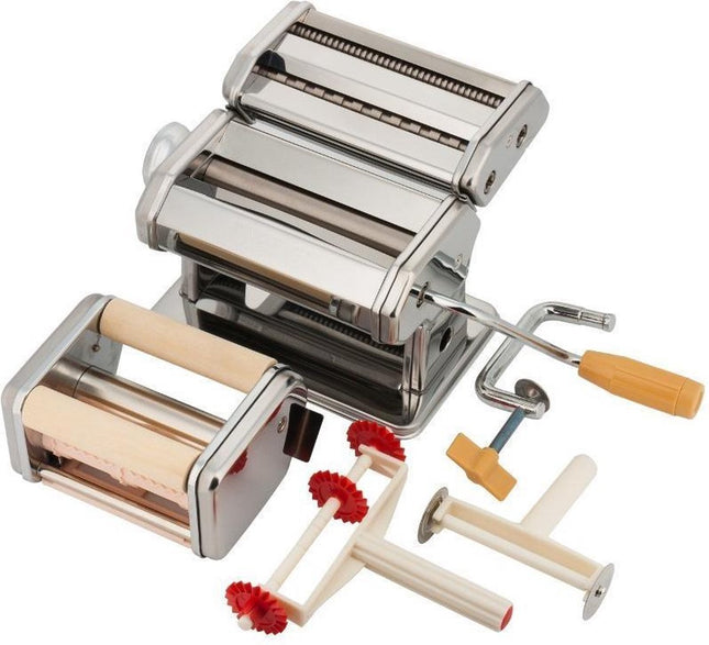 Kinghoff – Multifunktions-Nudelteigmaschine – 2 in 1 – Edelstahl