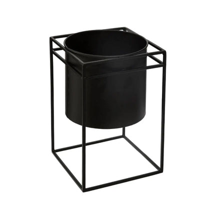 Pflanztöpfe - 2x - Standard - Schwarz - H25 und H40 cm