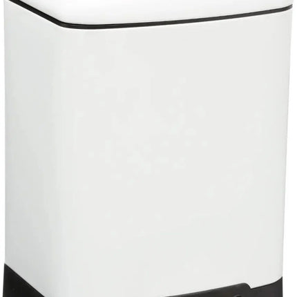 Mülleimer/Tretmülleimer - silber - Metall - 6 Liter - 23 x 22 x 32 cm