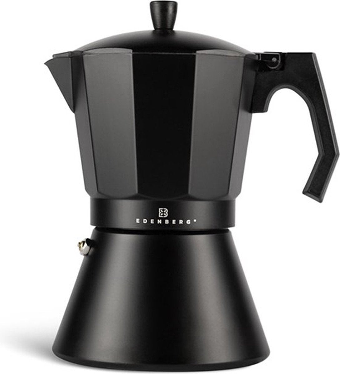Edënbërg Black Line - Percolateur - Cafetière 12 tasses - Machine à expresso 400 ml