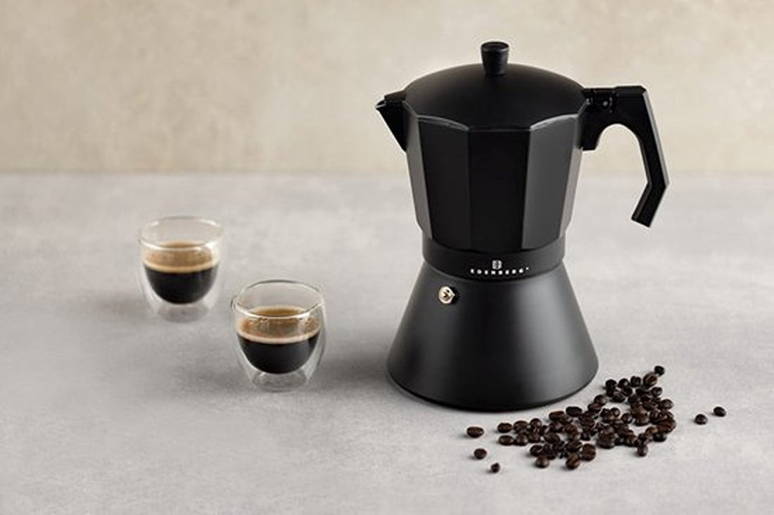 Edënbërg Black Line - Percolateur - Cafetière 12 tasses - Machine à expresso 400 ml