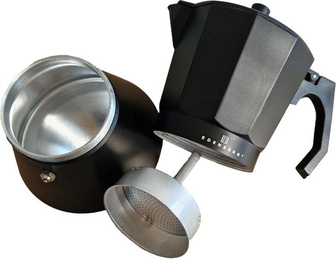 Edënbërg Black Line - Percolateur - Cafetière 12 tasses - Machine à expresso 400 ml