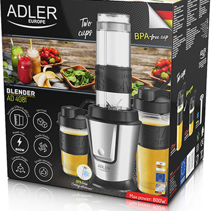 Personal Blender - mit Kühlstick - 2 Sportflaschen