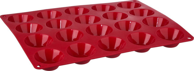 Petit Four Backform Silikon 33,2 x 23,1 x 2,6cm | 20 Förmchen - Kuchenform