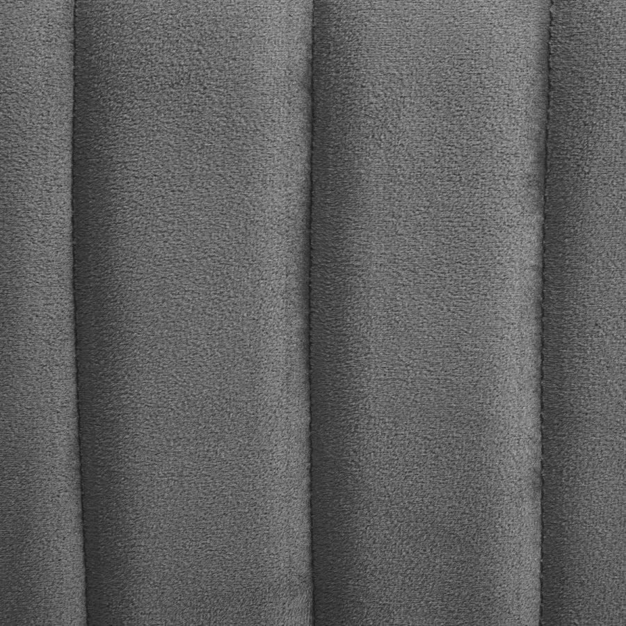 Grijze fluwelen poef met 6 hoeken – velvet, 52 x 48 x 30 cm – foto 2