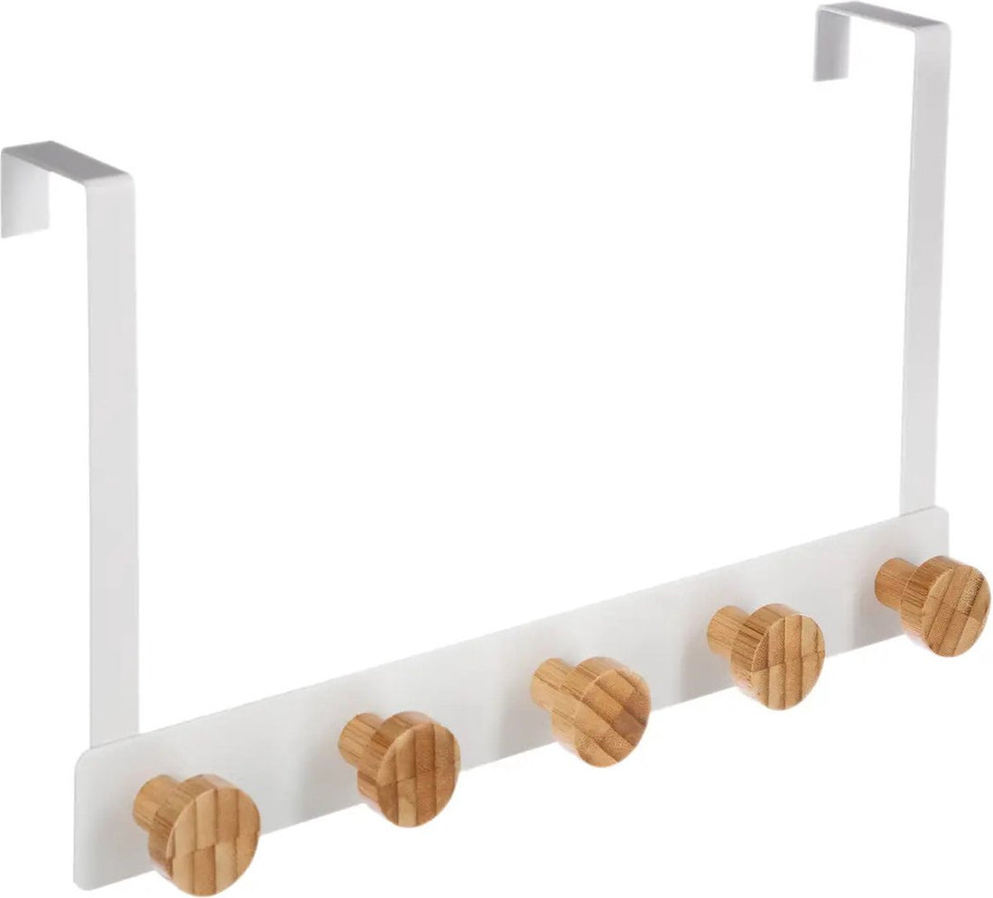 Patère de porte - avec 5 crochets/boutons de suspension