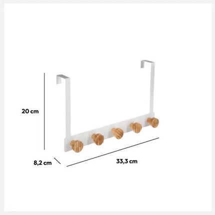 Türgarderobe - mit 5 Aufhängehaken/Knöpfen