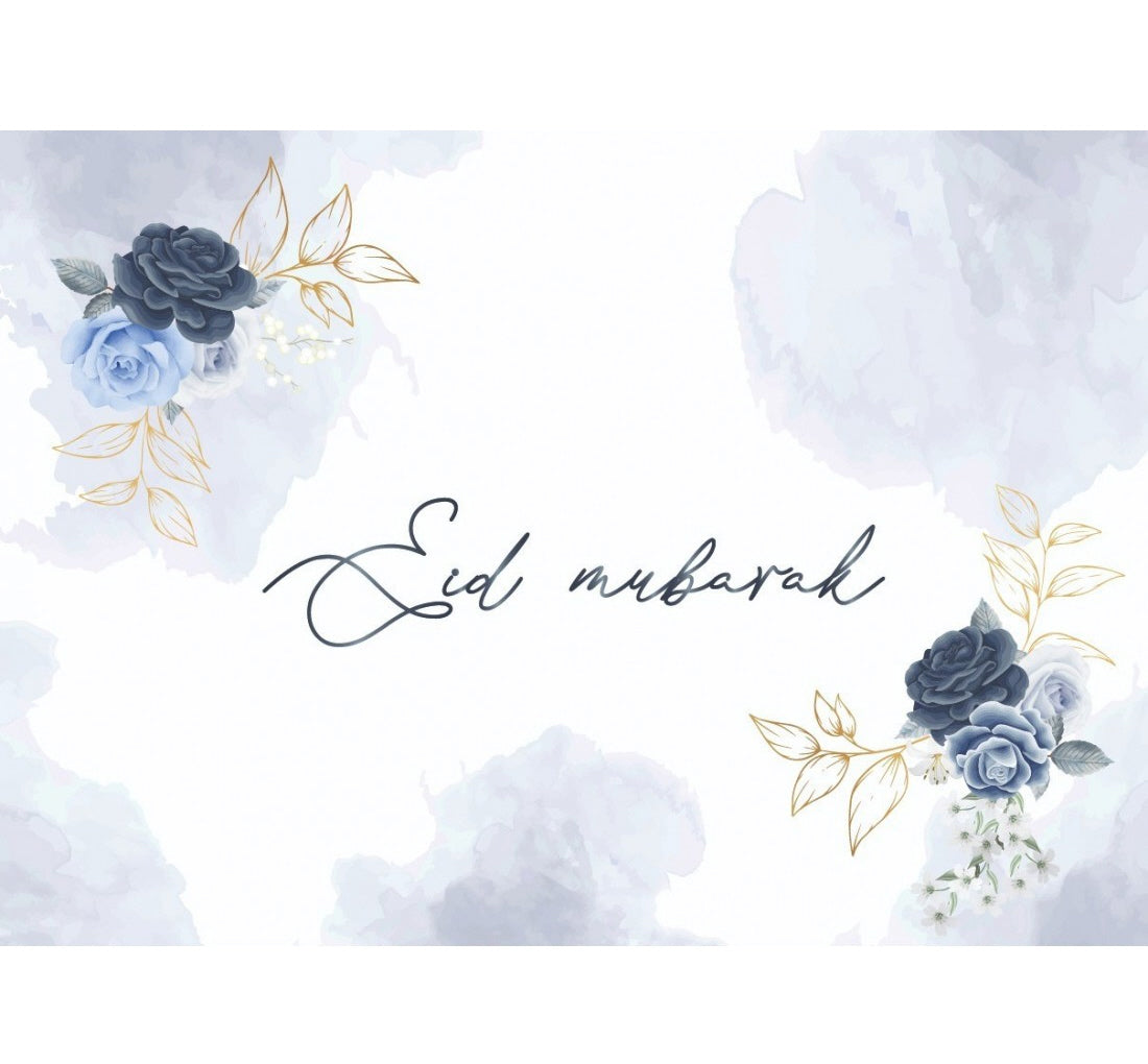 Placemats - Eid Peony blue (set of 6)