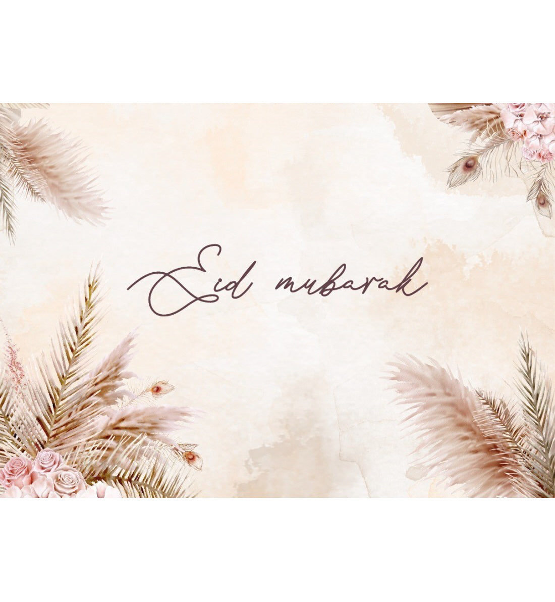 Eid Mubarak placemats, set of 6 - Boho Chic