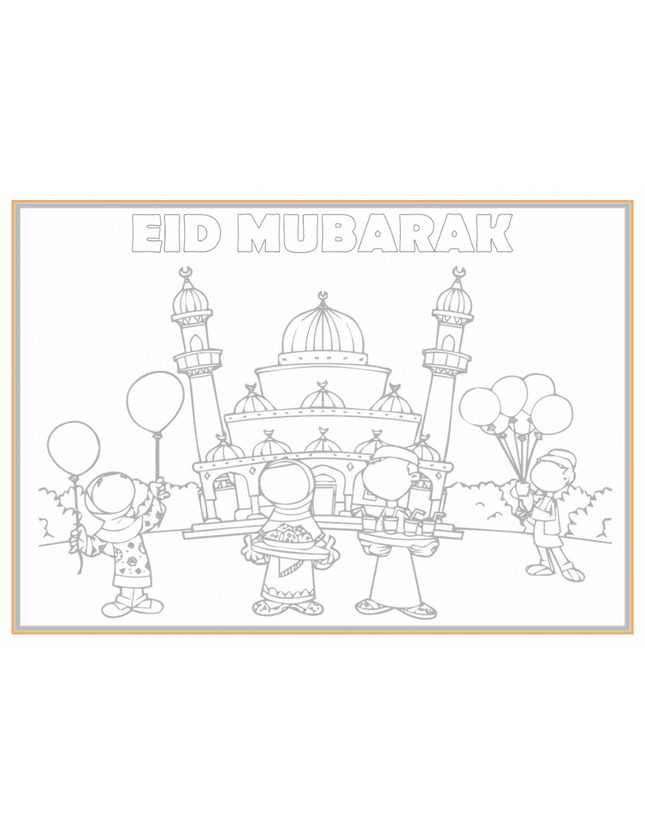 Tischsets - Eid Regenbogen (6er-Set)