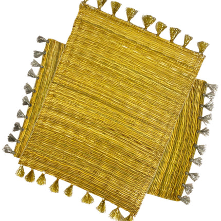 Rattan-Tischset