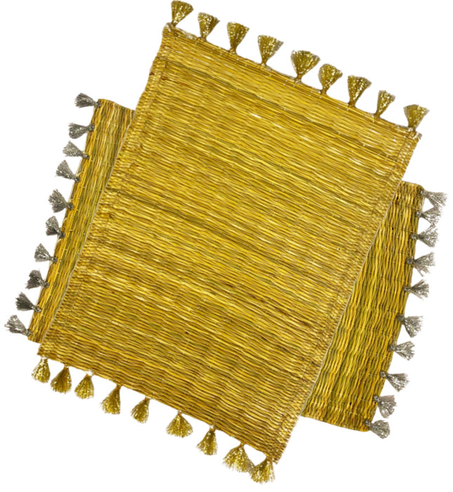 Rattan-Tischset