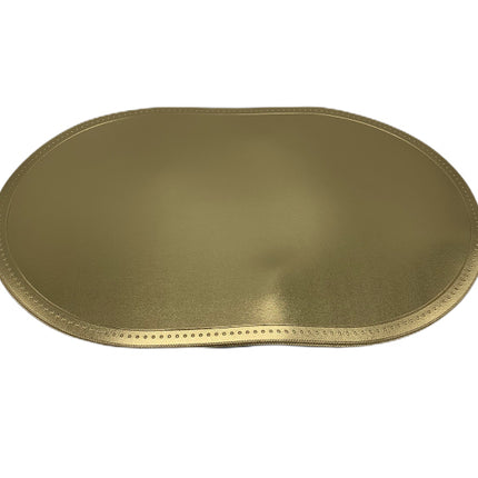 Placemat ovaal PU leer