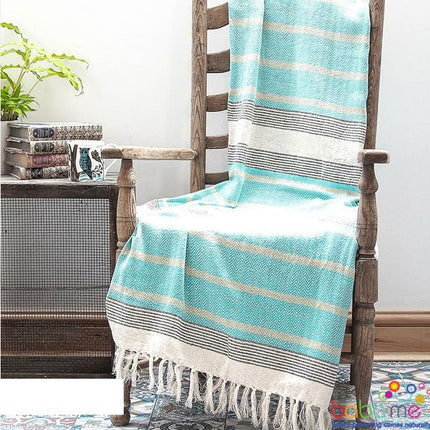 Oosterse katoenen Plaid kwastjes