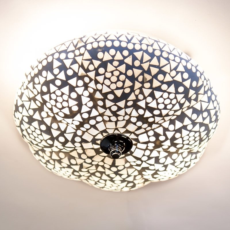 Oriental mosaic ceiling lamp melon transparent - Ø 25 cm