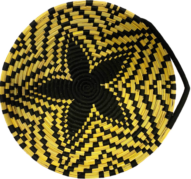 Panier berbère plat marocain – Ø45 cm