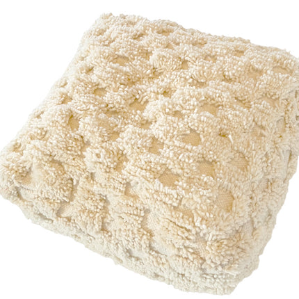 Handgefertigter marokkanischer Berber-Pouf (Beni Ourain)